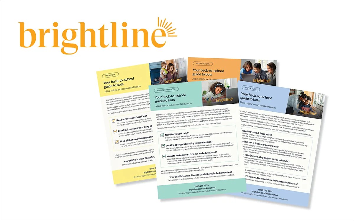Brightline supports you and your child as you prepare for the new school year and beyond!